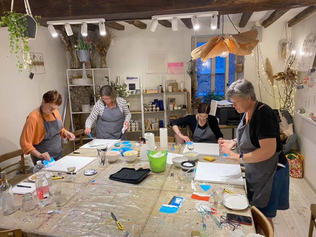 Atelier Peinture texturée de l'Atelier en ville à Nivelles