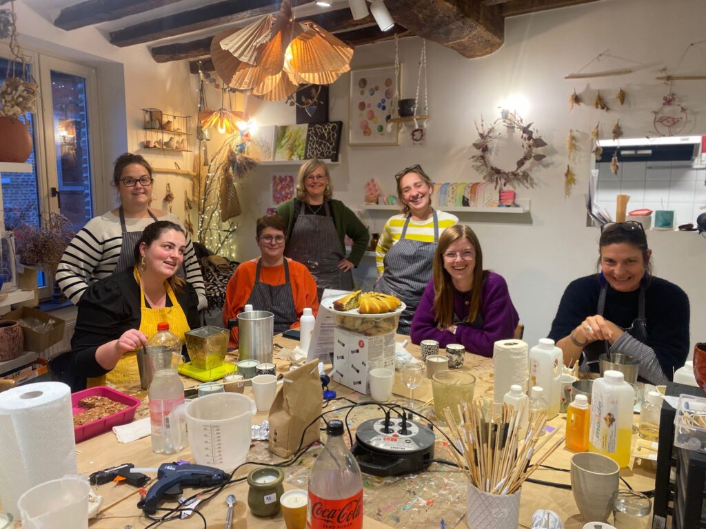 Team building association personnes âgées à Nivelles – atelier bougies